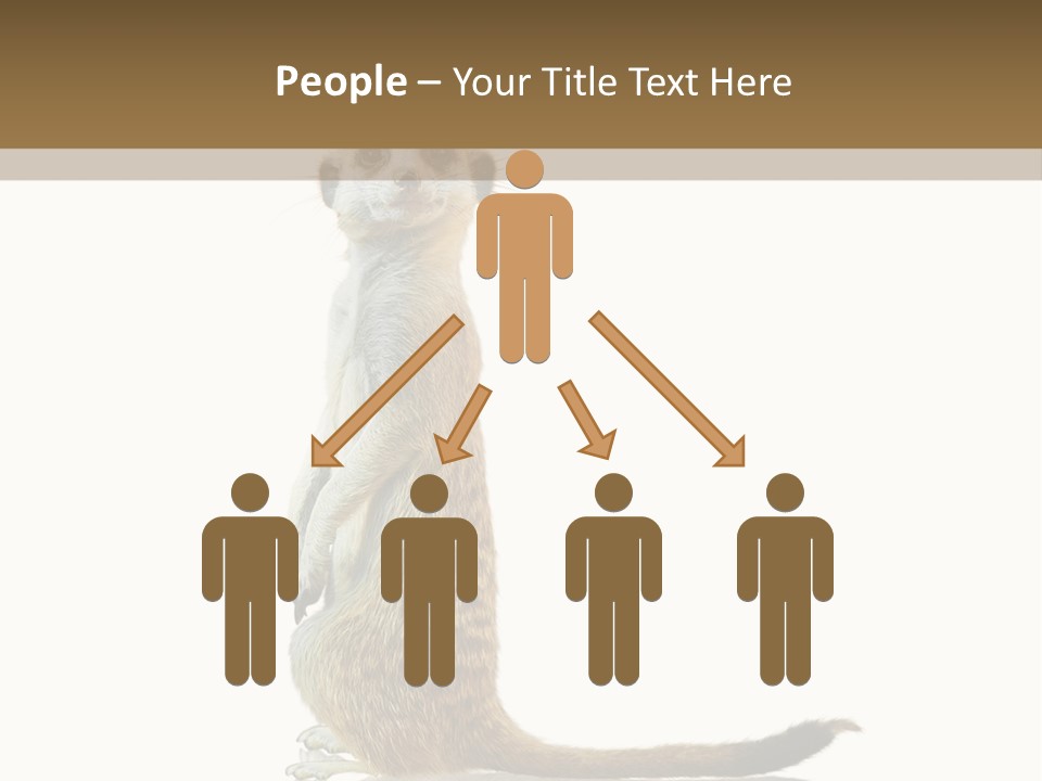 Upright Reflected Mammal PowerPoint Template