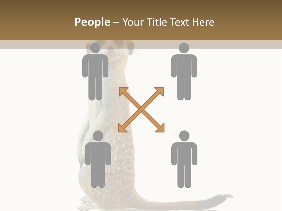 Upright Reflected Mammal PowerPoint Template