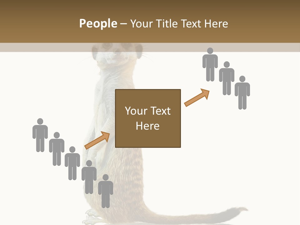 Upright Reflected Mammal PowerPoint Template