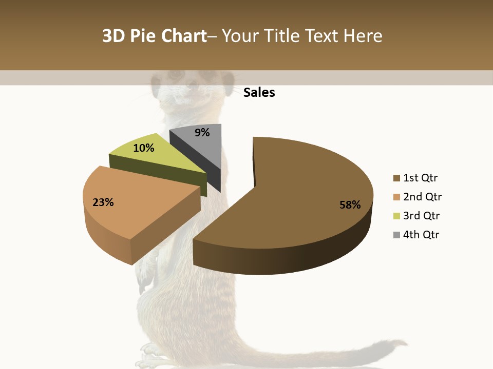 Upright Reflected Mammal PowerPoint Template