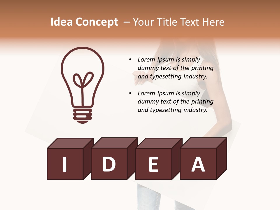 Poster Portrait Beautiful PowerPoint Template