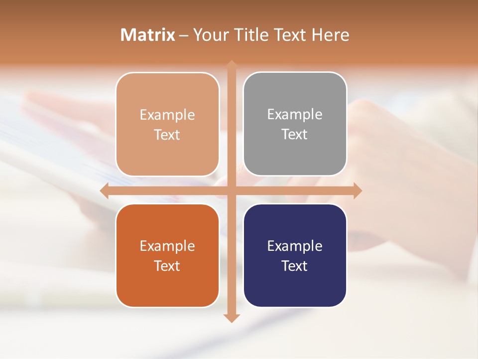 Touchpad Finger Lifestyle PowerPoint Template