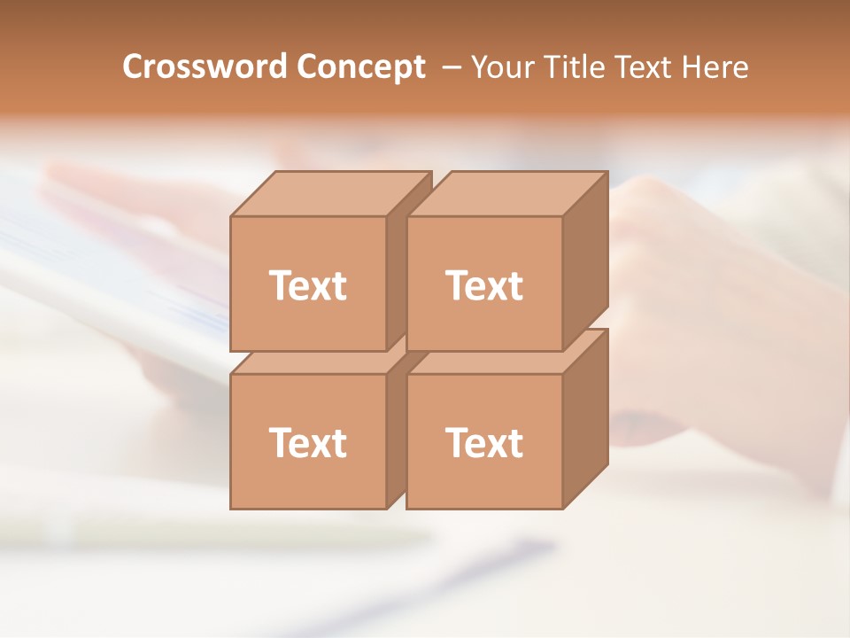 Touchpad Finger Lifestyle PowerPoint Template