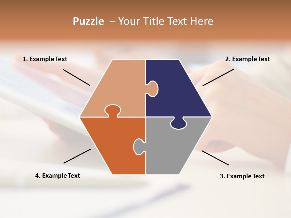 Touchpad Finger Lifestyle PowerPoint Template