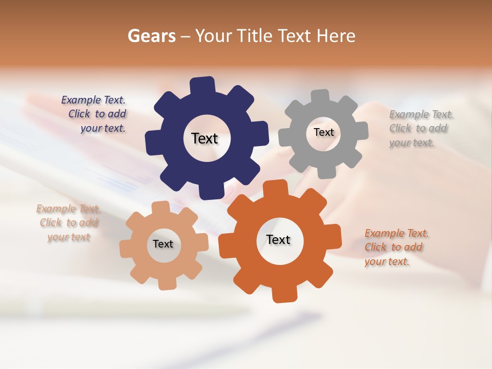 Touchpad Finger Lifestyle PowerPoint Template