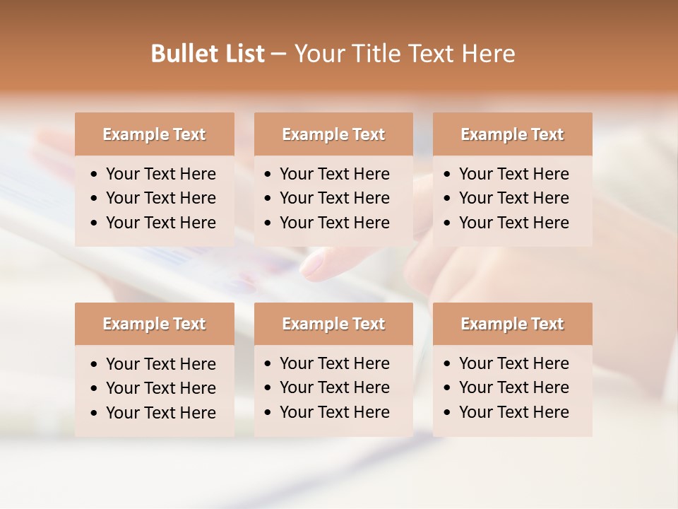 Touchpad Finger Lifestyle PowerPoint Template