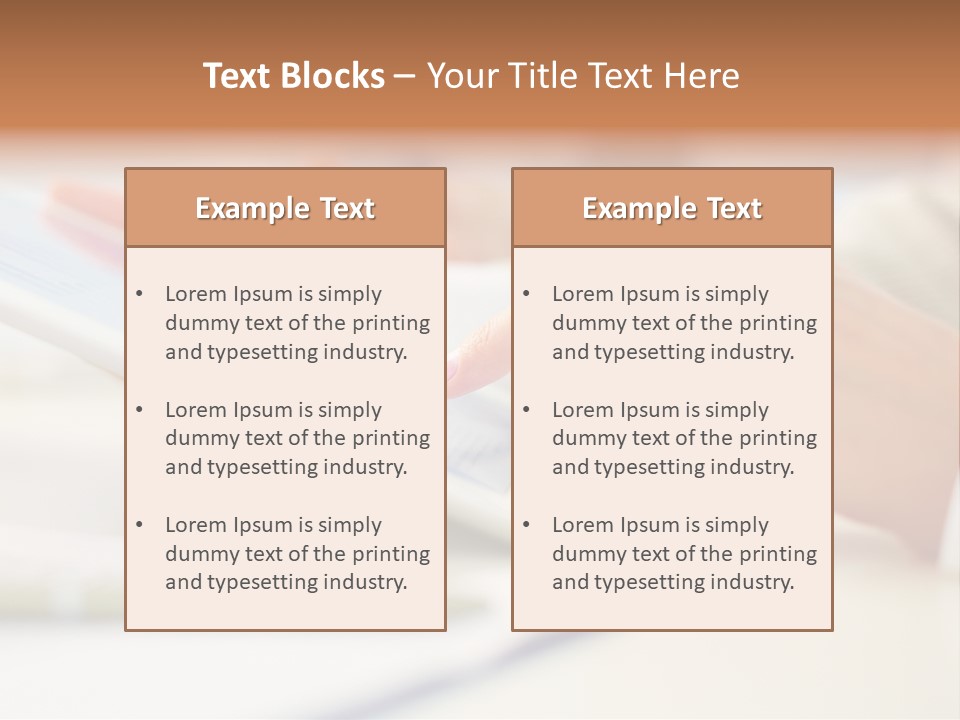 Touchpad Finger Lifestyle PowerPoint Template