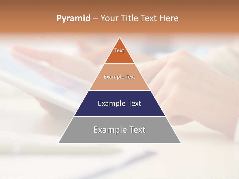 Touchpad Finger Lifestyle PowerPoint Template