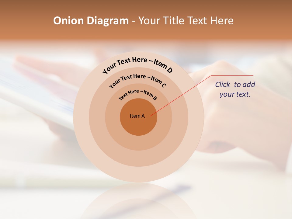 Touchpad Finger Lifestyle PowerPoint Template