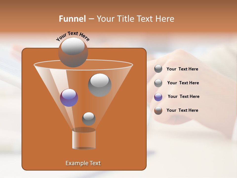 Touchpad Finger Lifestyle PowerPoint Template