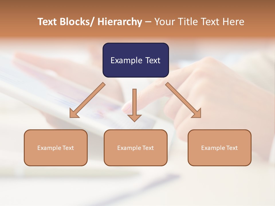 Touchpad Finger Lifestyle PowerPoint Template