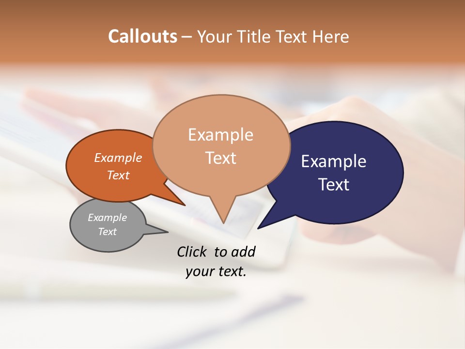 Touchpad Finger Lifestyle PowerPoint Template
