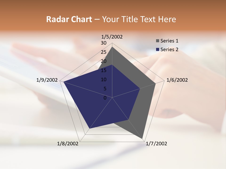 Touchpad Finger Lifestyle PowerPoint Template