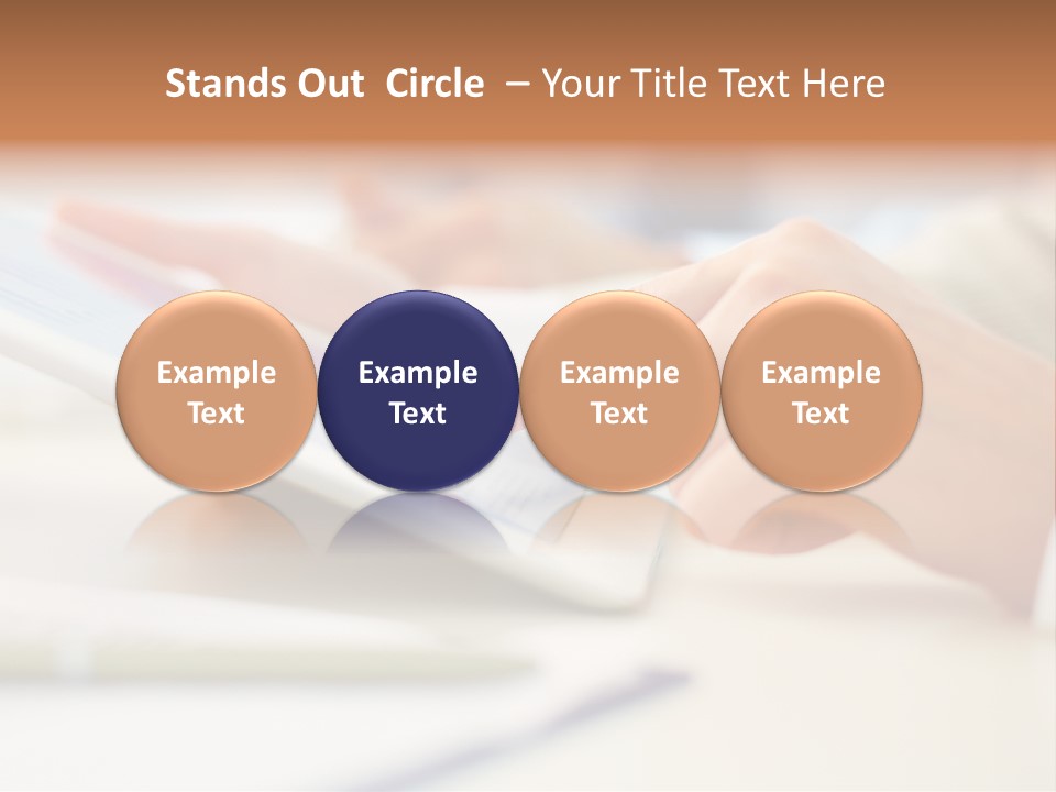 Touchpad Finger Lifestyle PowerPoint Template