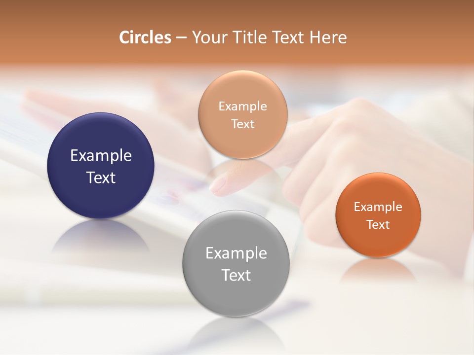 Touchpad Finger Lifestyle PowerPoint Template