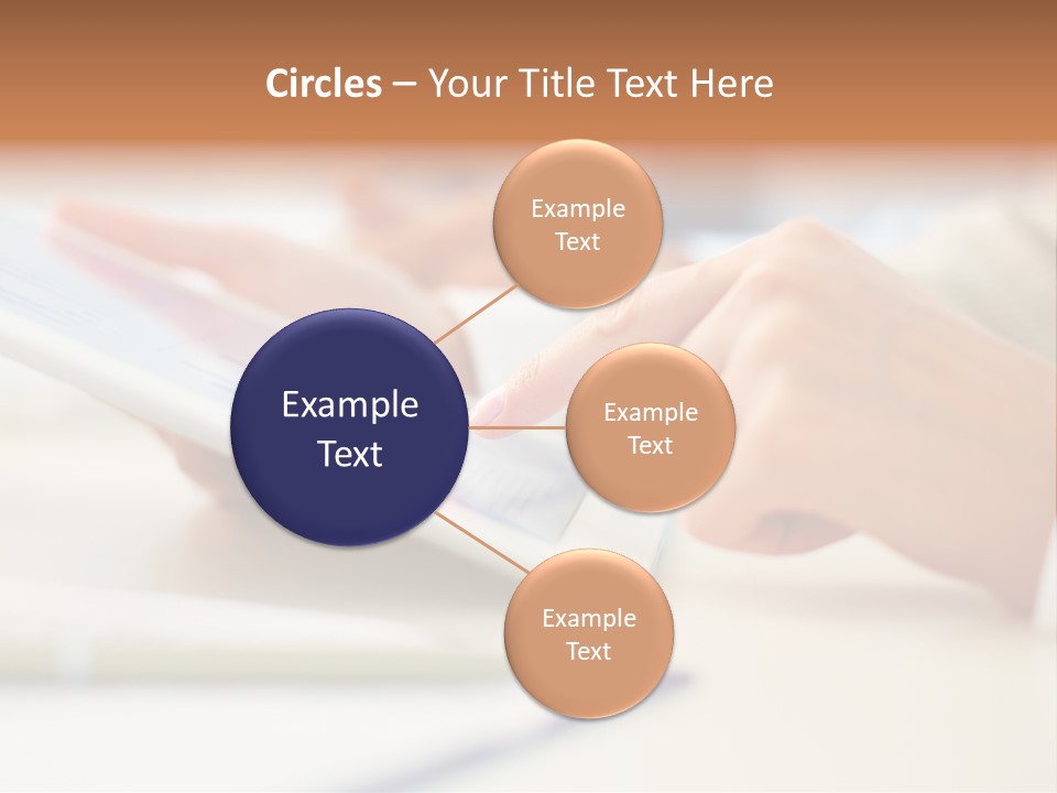 Touchpad Finger Lifestyle PowerPoint Template