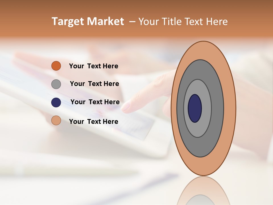 Touchpad Finger Lifestyle PowerPoint Template