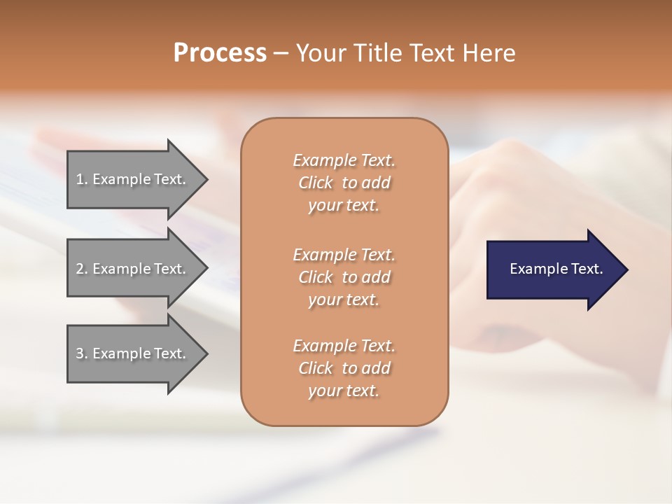 Touchpad Finger Lifestyle PowerPoint Template