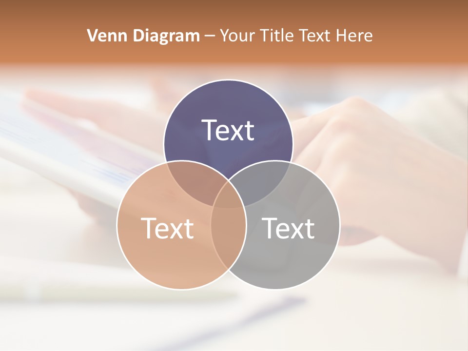 Touchpad Finger Lifestyle PowerPoint Template