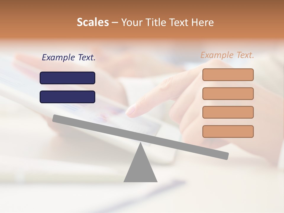 Touchpad Finger Lifestyle PowerPoint Template