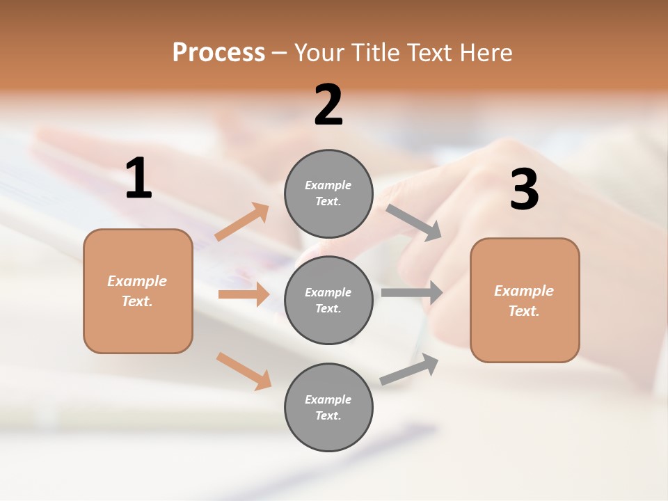 Touchpad Finger Lifestyle PowerPoint Template