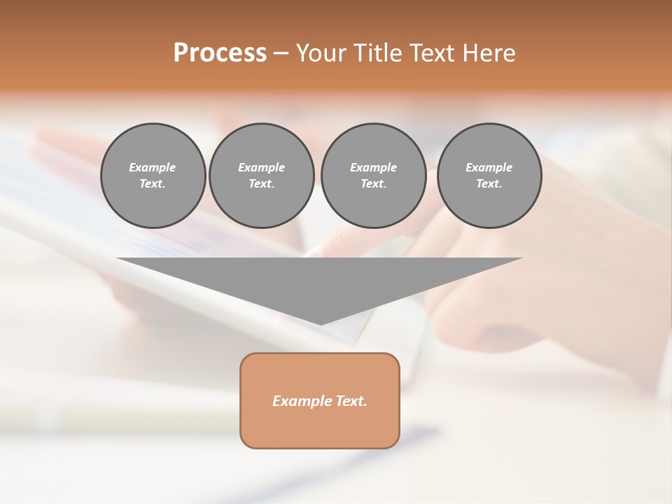 Touchpad Finger Lifestyle PowerPoint Template
