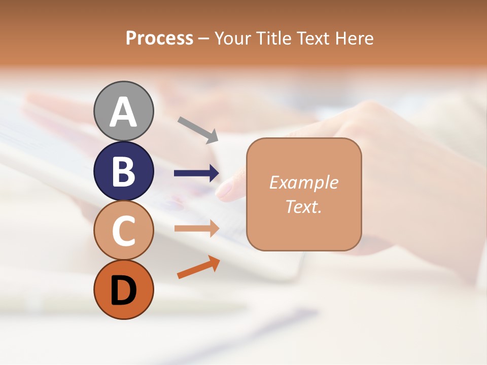 Touchpad Finger Lifestyle PowerPoint Template