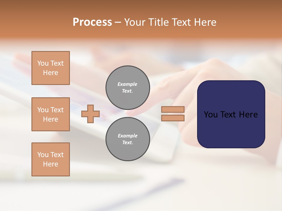Touchpad Finger Lifestyle PowerPoint Template