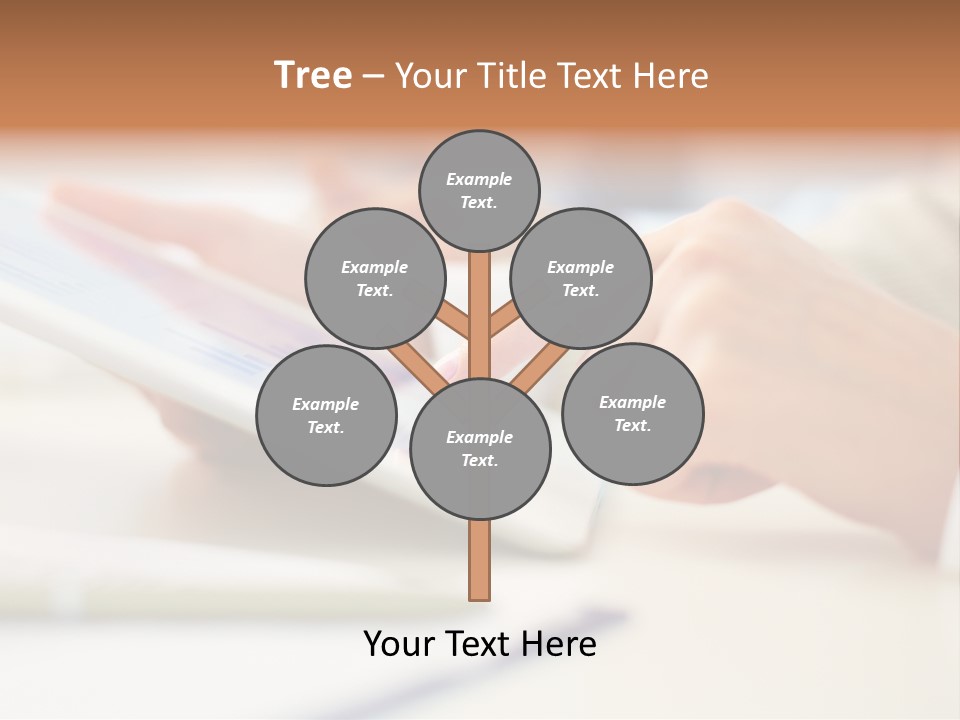 Touchpad Finger Lifestyle PowerPoint Template