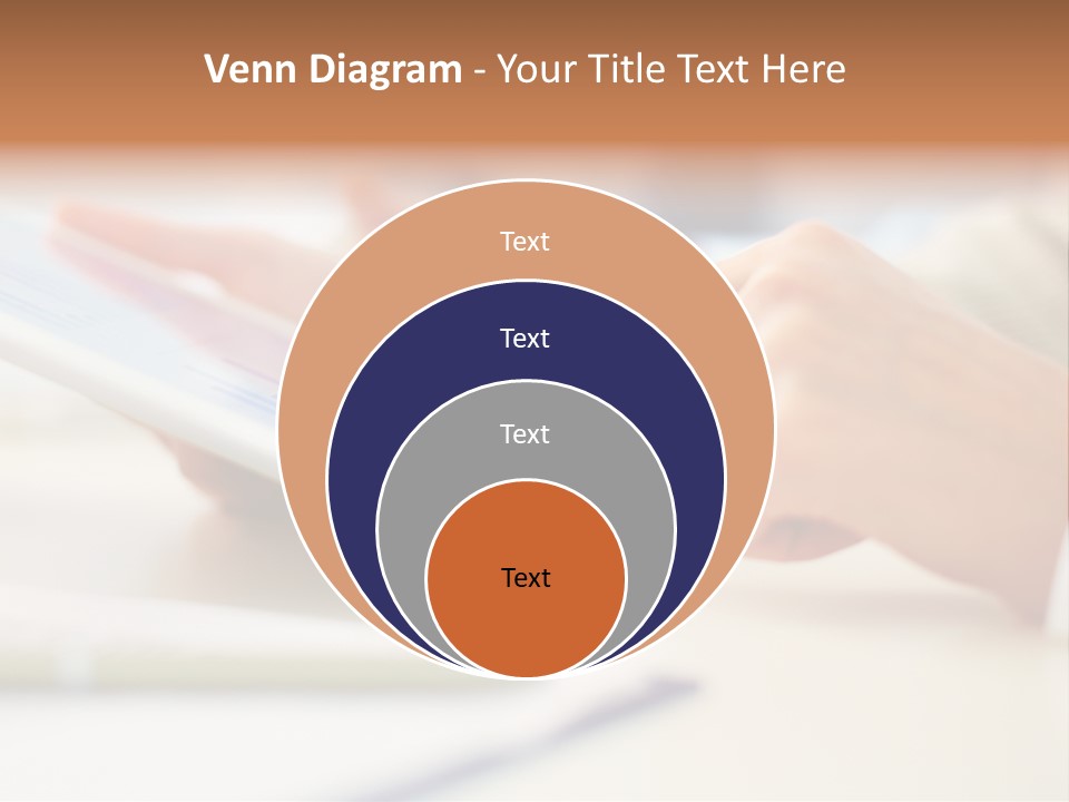 Touchpad Finger Lifestyle PowerPoint Template