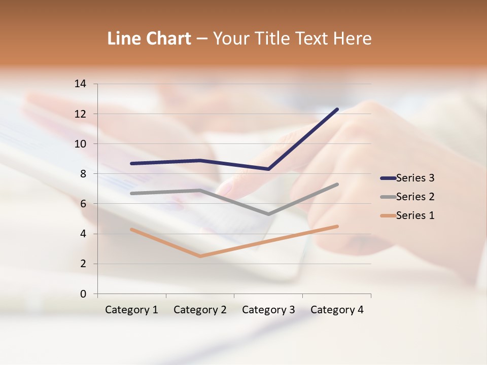 Touchpad Finger Lifestyle PowerPoint Template