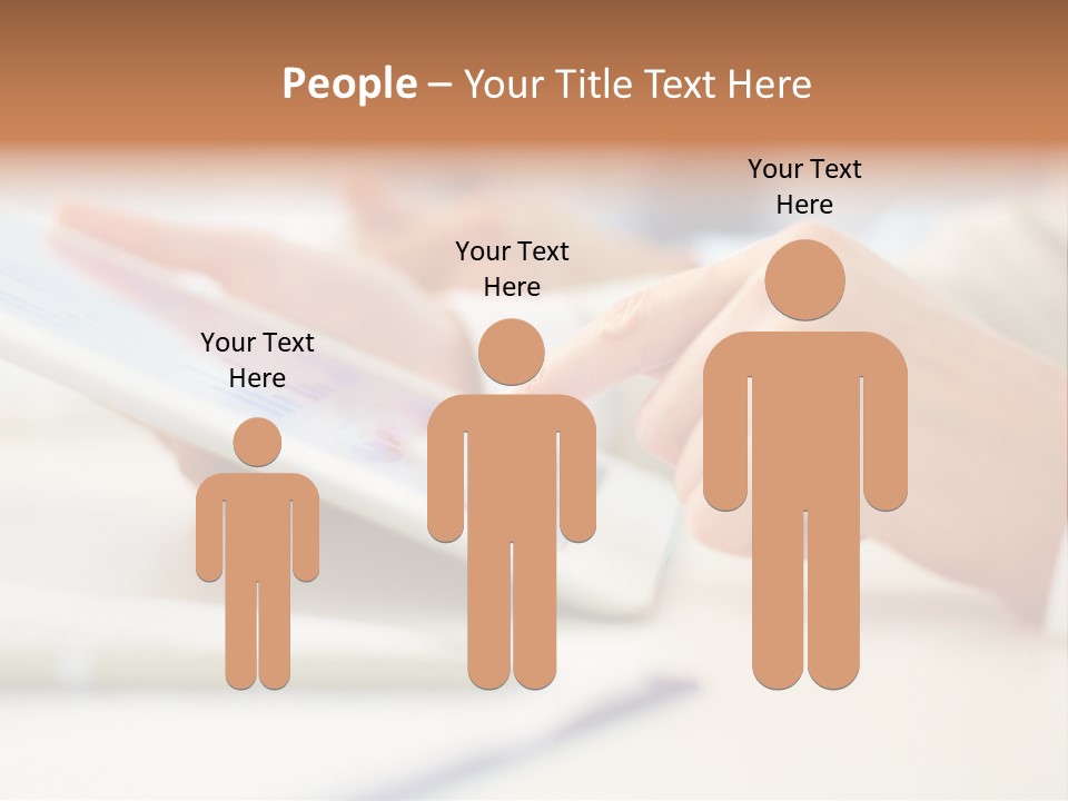 Touchpad Finger Lifestyle PowerPoint Template