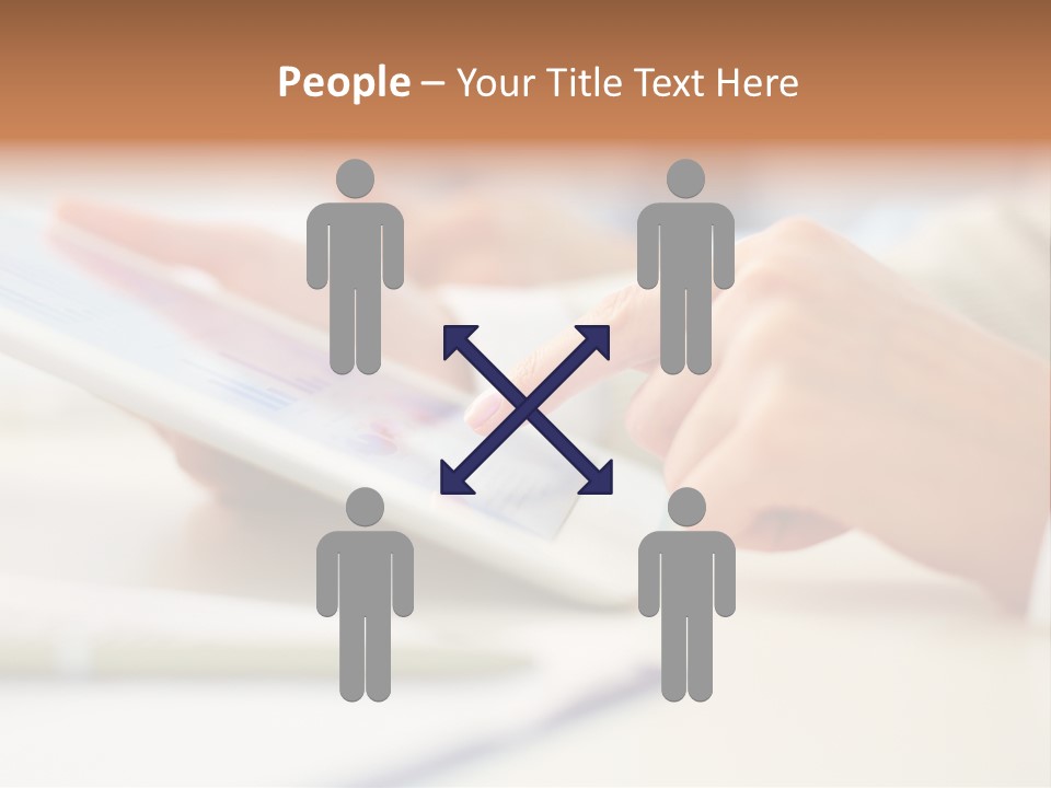 Touchpad Finger Lifestyle PowerPoint Template