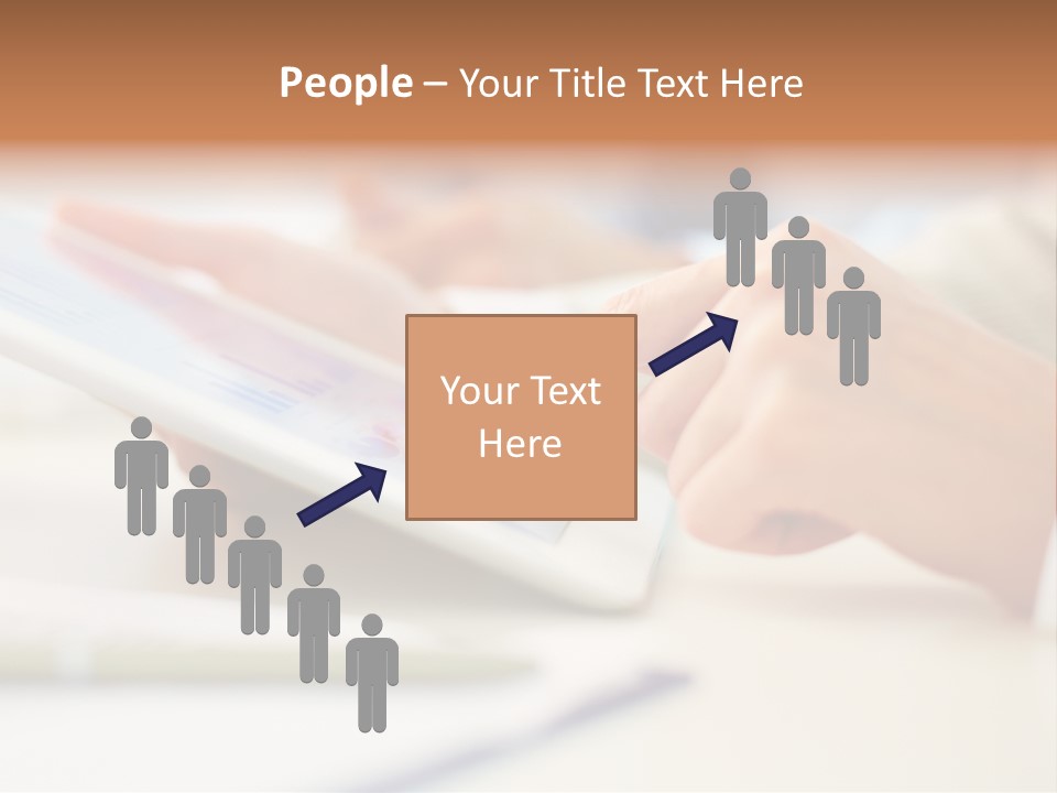Touchpad Finger Lifestyle PowerPoint Template