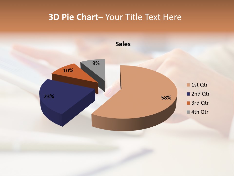Touchpad Finger Lifestyle PowerPoint Template
