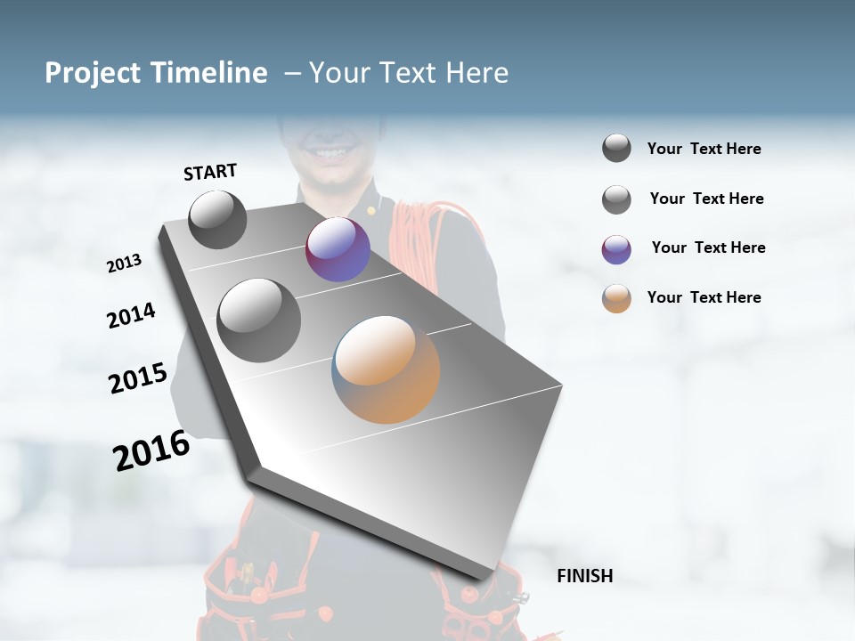 Helmet Oil Smile PowerPoint Template