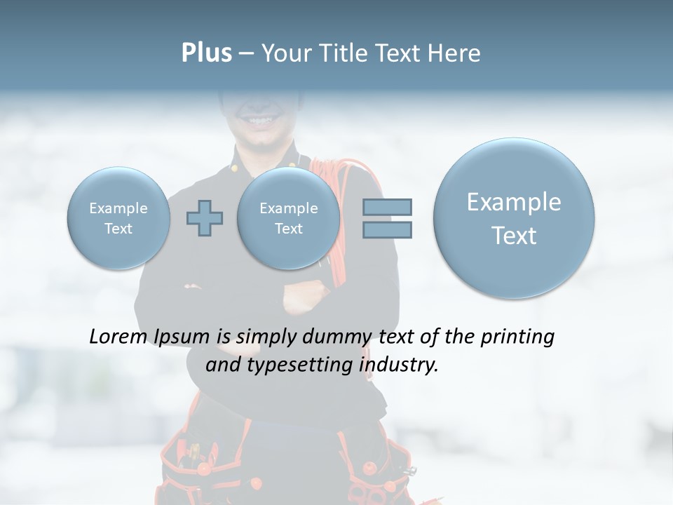 Helmet Oil Smile PowerPoint Template