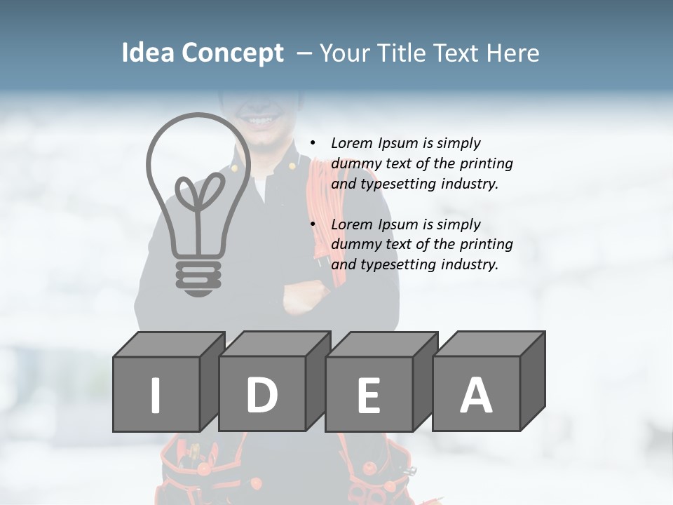 Helmet Oil Smile PowerPoint Template