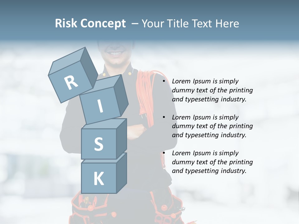 Helmet Oil Smile PowerPoint Template