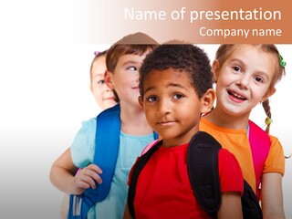 Joyful Preschool African American PowerPoint Template