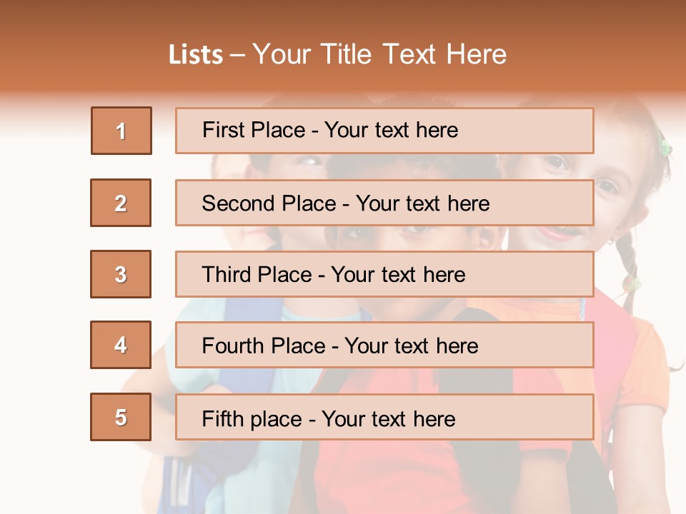 Joyful Preschool African American PowerPoint Template