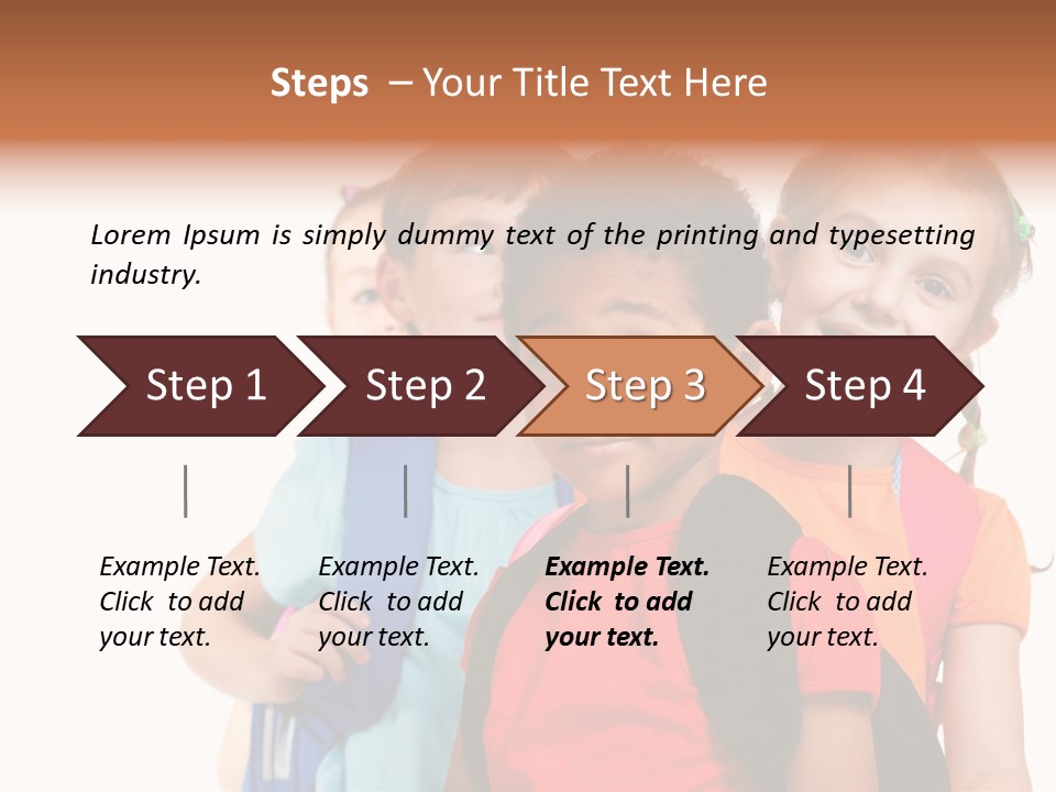 Joyful Preschool African American PowerPoint Template