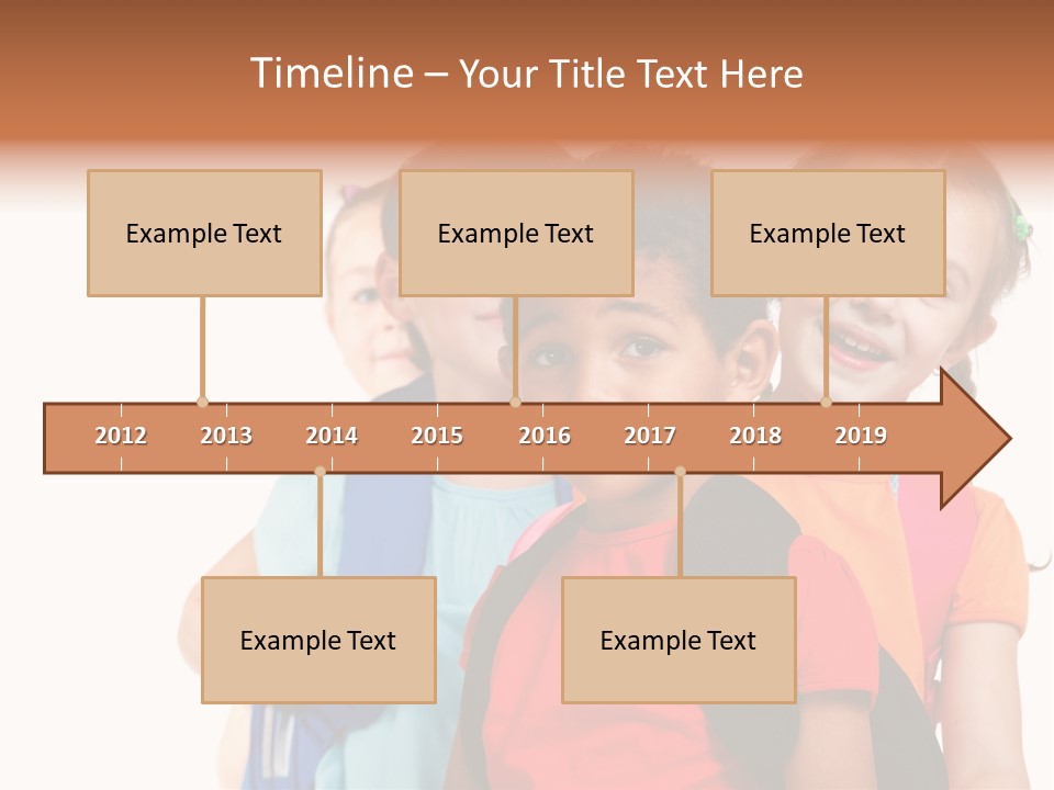 Joyful Preschool African American PowerPoint Template