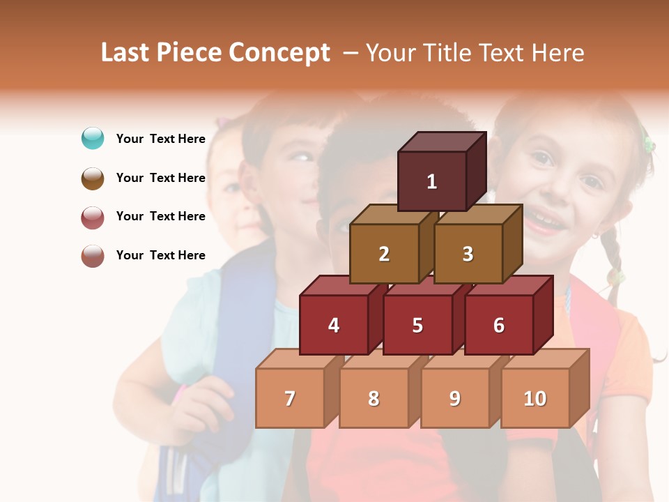 Joyful Preschool African American PowerPoint Template