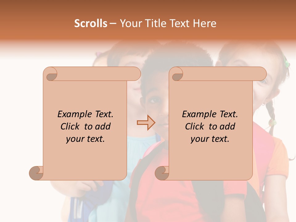 Joyful Preschool African American PowerPoint Template