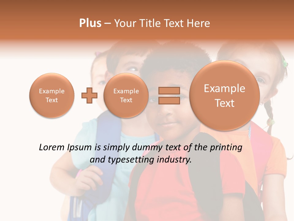 Joyful Preschool African American PowerPoint Template