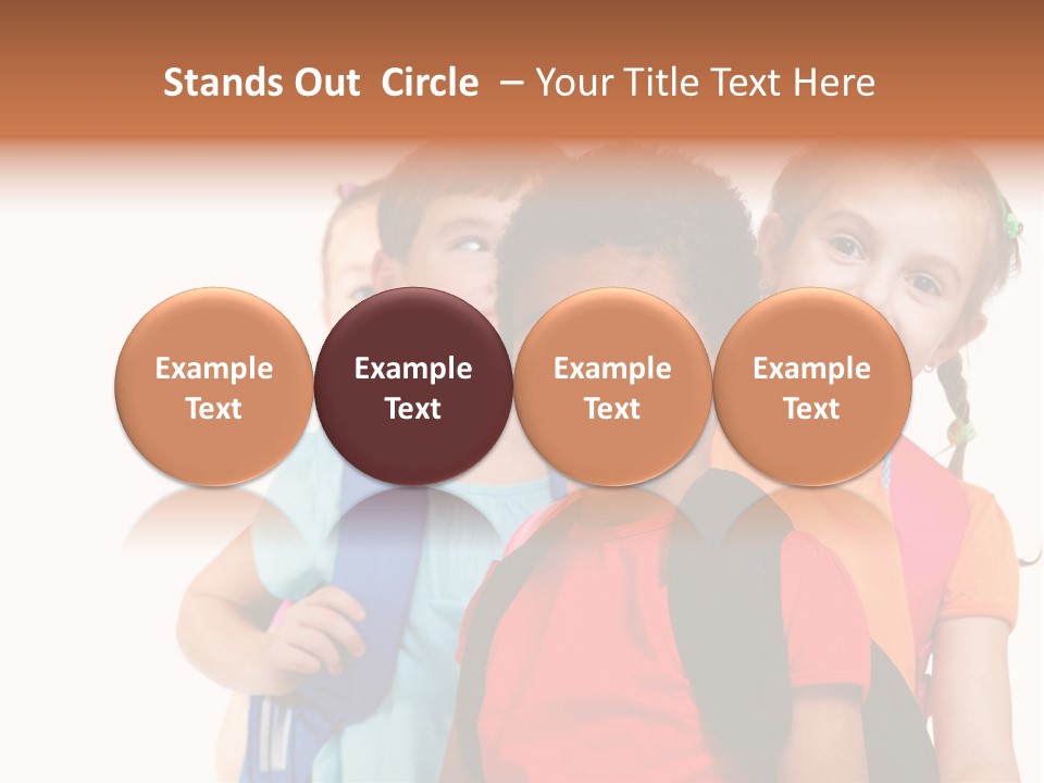 Joyful Preschool African American PowerPoint Template