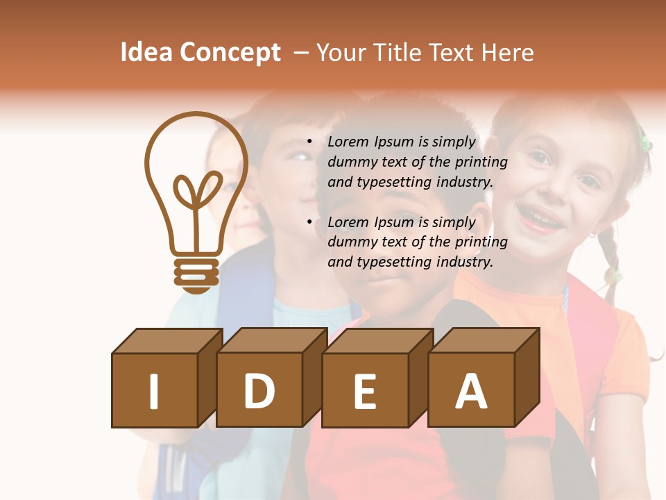 Joyful Preschool African American PowerPoint Template