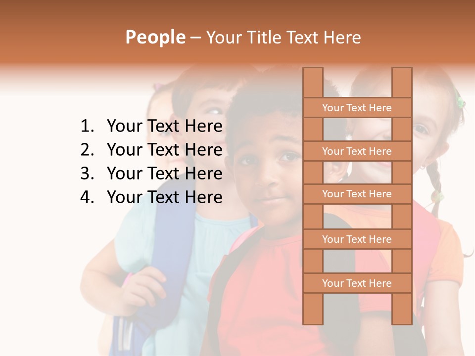 Joyful Preschool African American PowerPoint Template