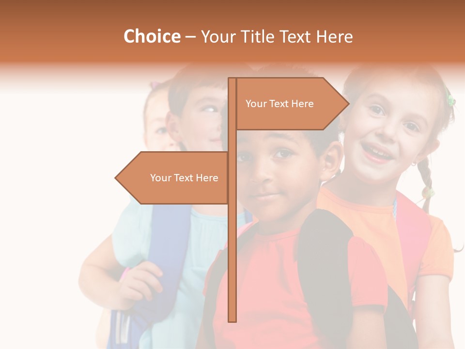 Joyful Preschool African American PowerPoint Template